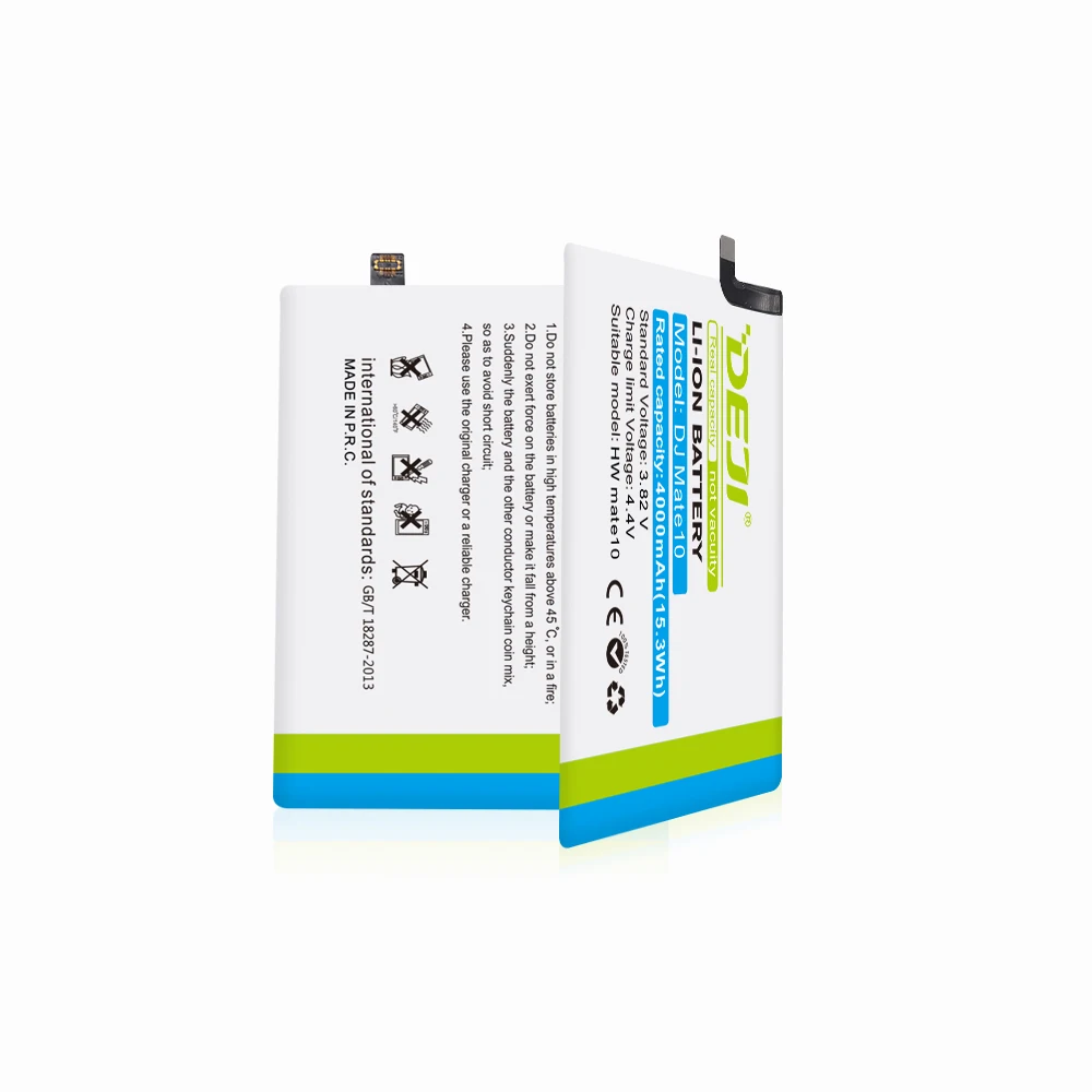 DEJI 2018 For HUAWEI Mate10 Original phone Battery High Capacity 4000mAh Internal Bateria Replacement 3.82V High Quality
DEJI 2018 For HUAWEI Mate10 Original phone Battery High Capacity 4000mAh Internal Bateria Replacement 3.82V High Quality