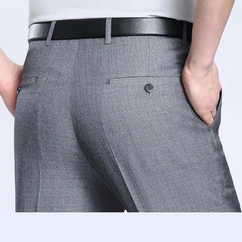 New Arrival Fashion Men Straight Trousers High Waist Loose Pants Non Ironing Summer Thin Formal Full Length Plus Size 29-42 44
New Arrival Fashion Men Straight Trousers High Waist Loose Pants Non Ironing Summer Thin Formal Full Length Plus Size 29-42 44