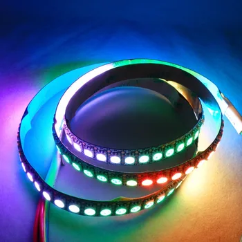 Addressable 2m 144LEDs/m DC5V WS2813 RGB full color led pixel strip light,NON-waterproof IP20,with 144pixels/M;BLACK PCB
Addressable 2m 144LEDs/m DC5V WS2813 RGB full color led pixel strip light,NON-waterproof IP20,with 144pixels/M;BLACK PCB
