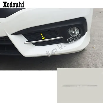 High Quality Car Cover ABS Chrome Front Head Fog Light Lamp Trim Strip Parts 2pcs For Honda Civic 10th Sedan 2016 2017 2018 2019
High Quality Car Cover ABS Chrome Front Head Fog Light Lamp Trim Strip Parts 2pcs For Honda Civic 10th Sedan 2016 2017 2018 2019