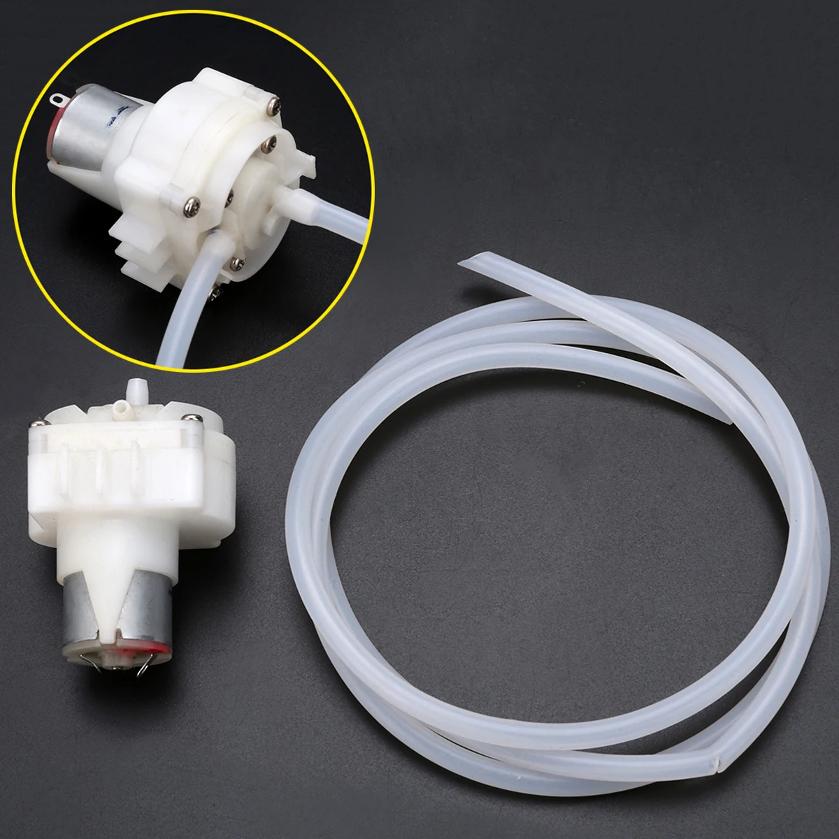 

1pc Adjustable Mini Self-Priming Pump DC 3.7V-6V 5V Micro Gear Self-Priming Water Pump Mini Oil Pump with 1M Soft Pipe Low Noise