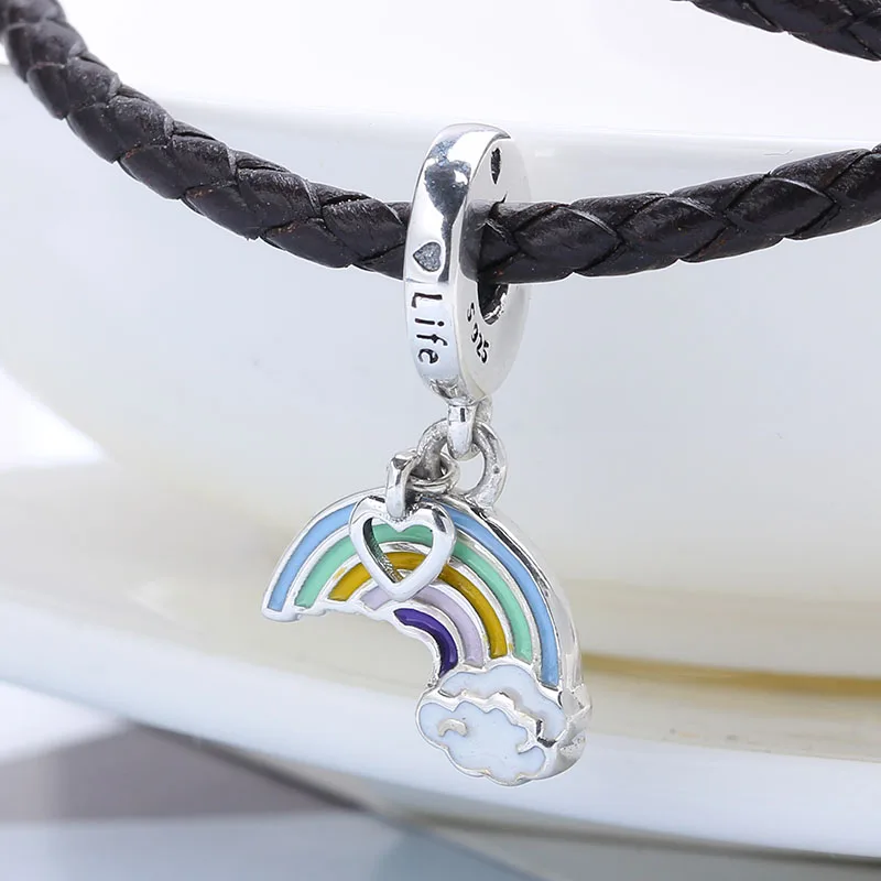 New 2018 Spring Real 925 Sterling Silver RAINBOW OF LOVE Charms Fit Original Pandora Bracelet Charms Bead for Jewelry Making
New 2018 Spring Real 925 Sterling Silver RAINBOW OF LOVE Charms Fit Original Pandora Bracelet Charms Bead for Jewelry Making