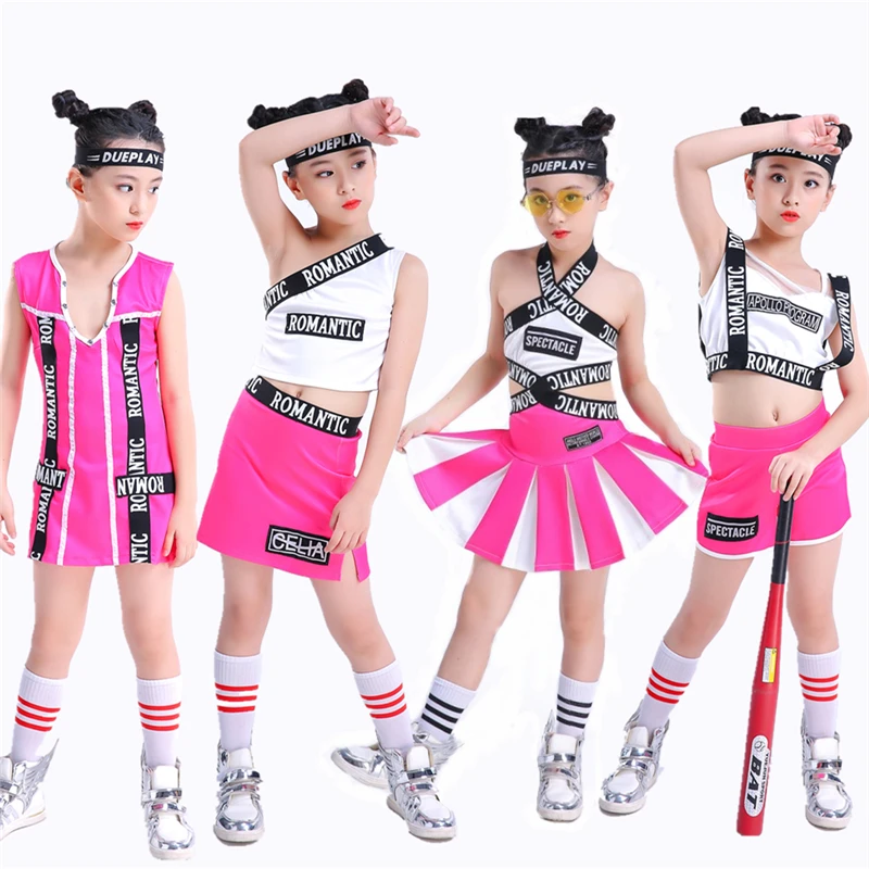 Hip Hop Dance Costumes For Girls Pink Kids Cheerleading Clothing Childs Jazz Dancing Outfit Street Performance Wear DNV11001
Hip Hop Dance Costumes For Girls Pink Kids Cheerleading Clothing Childs Jazz Dancing Outfit Street Performance Wear DNV11001