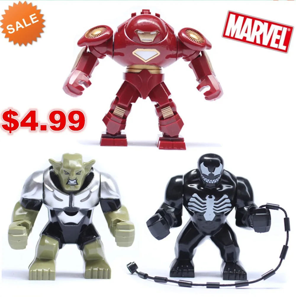 7cm Action Figure Avengers Hulk Buster Iron Man Venom Green Goblin Building Block Figure Toy Compatible With Lego
7cm Action Figure Avengers Hulk Buster Iron Man Venom Green Goblin Building Block Figure Toy Compatible With Lego