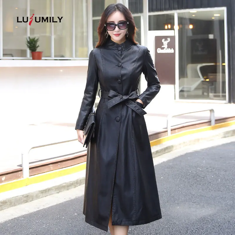 Lusumily Plus Size 5XL X-long Leather Jacket Women 2019 Winter Coat Female Fashion Solid Single Breasted Women's Leather Jacket
Lusumily Plus Size 5XL X-long Leather Jacket Women 2019 Winter Coat Female Fashion Solid Single Breasted Women's Leather Jacket