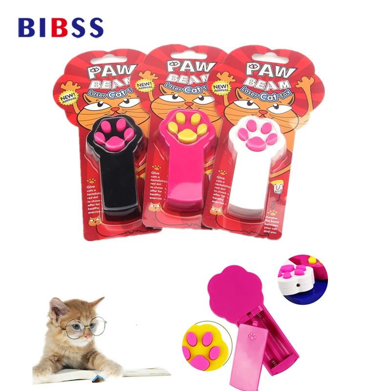 Image 3 colors Funny Pet Cat toys Interactive Laser Pointer Dog Amusement Exercise Frolica toy Cat scratcher gatos