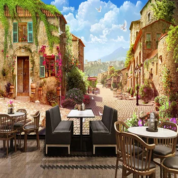 European Style Retro Street Scenery Photo Mural Wallpaper Restaurant Cafe Backdrop Wall Painting 3D Non-Woven Murals Home Decor
European Style Retro Street Scenery Photo Mural Wallpaper Restaurant Cafe Backdrop Wall Painting 3D Non-Woven Murals Home Decor