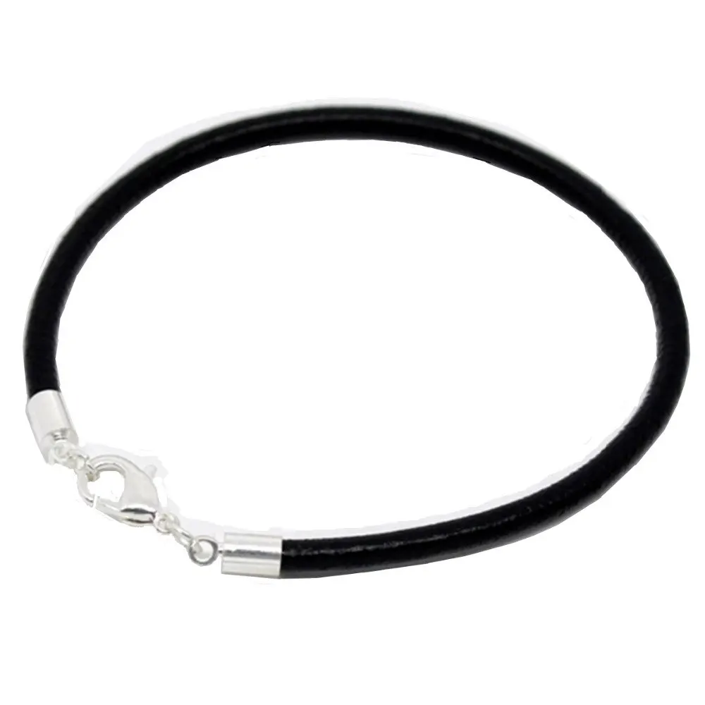 DoreenBeads silver-color Lobster Clasp Black Real Leather Bracelets European Bracelets Fit European Charm 18cm, 4 PCS
DoreenBeads silver-color Lobster Clasp Black Real Leather Bracelets European Bracelets Fit European Charm 18cm, 4 PCS
