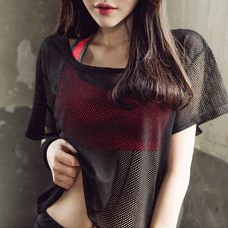 Short-sleeved Female Tops For Gym Running Yoga Shirts Black Mesh Jogging Tshirt Soft Fitness Tee Outdoor T-Shirts Sport T-Shirt
Short-sleeved Female Tops For Gym Running Yoga Shirts Black Mesh Jogging Tshirt Soft Fitness Tee Outdoor T-Shirts Sport T-Shirt