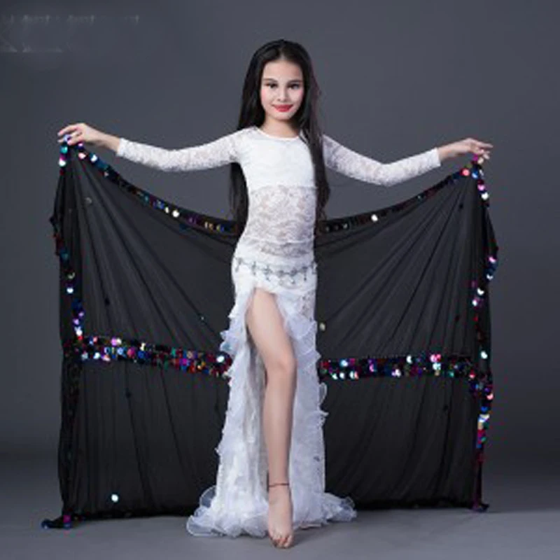 Kids/Children Belly Dance Malaya Shawl Veils hand-made sewed sequins Dancing Shawls Stage Show Props Veil Bellydance Accessory
Kids/Children Belly Dance Malaya Shawl Veils hand-made sewed sequins Dancing Shawls Stage Show Props Veil Bellydance Accessory