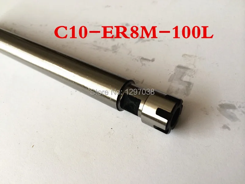 C10-ER8M-100L цанговый патрон держатель расширение прямой хвостовик 100 мм для ER8 Цанга с