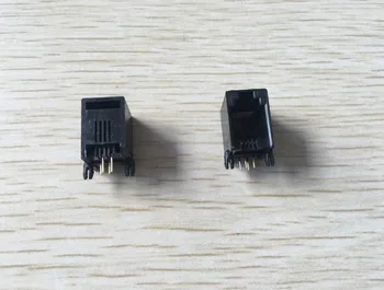 120 pcs 4P4C Modular Network PCB Jack Connector Side entry Without flange