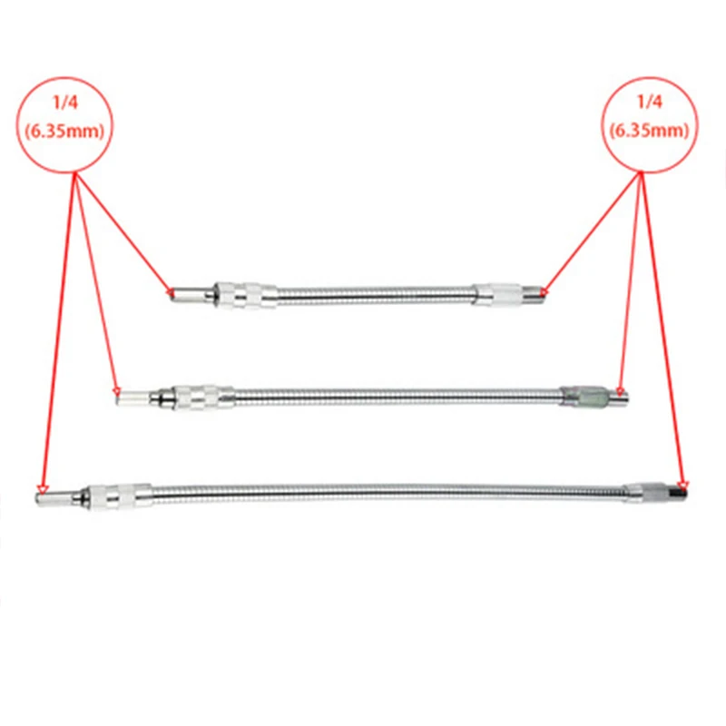 New 1/4" Hex Flexible Hose Screwdriver Extension Bit High Quality Screwdriver Holder Adapter For Power Tools
New 1/4" Hex Flexible Hose Screwdriver Extension Bit High Quality Screwdriver Holder Adapter For Power Tools