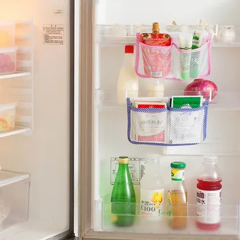 New Mesh Bags Hang Pocket Refrigerator Storage Bag Food Organizer Tidy Freezer Seasoning Organizer Portable Multifunction
New Mesh Bags Hang Pocket Refrigerator Storage Bag Food Organizer Tidy Freezer Seasoning Organizer Portable Multifunction