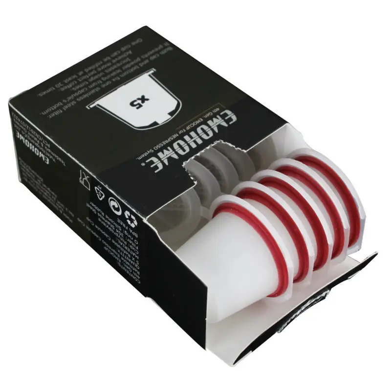 EMOHOME EM-04F Espresso refillable Coffee Capsule pod Cup reusable compatible with nespresso system wholesale
EMOHOME EM-04F Espresso refillable Coffee Capsule pod Cup reusable compatible with nespresso system wholesale