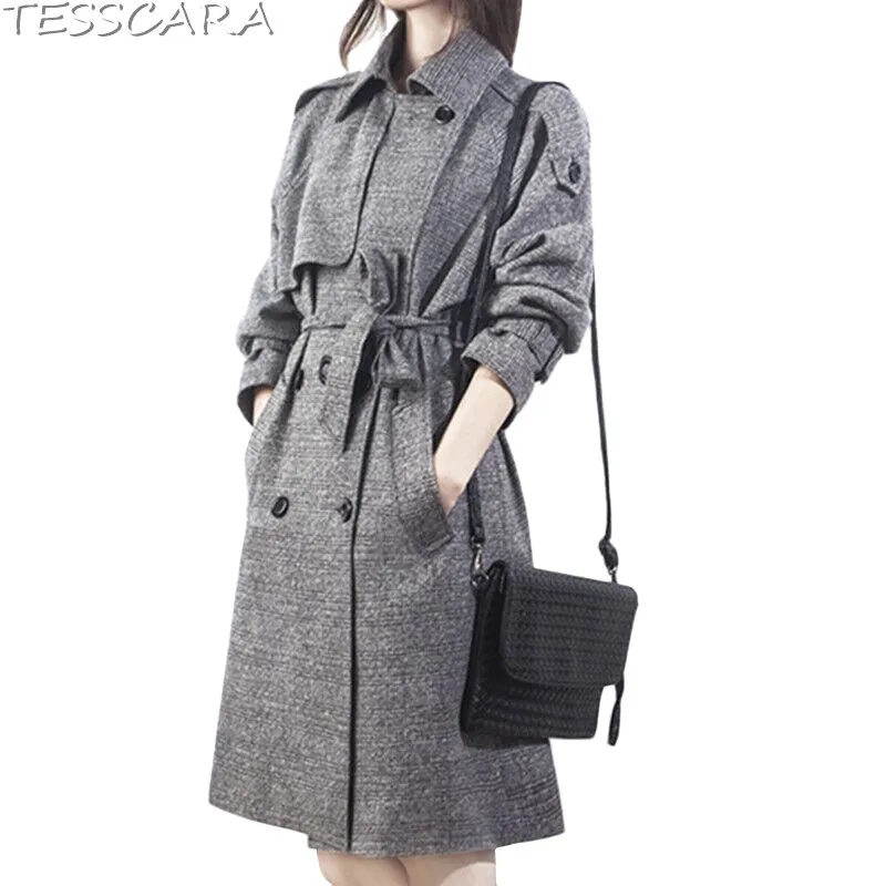 TESSCARA Autumn & Spring Women Casual Long Trench Elegant Office Lady Jeans Coat Female Overcoat Windbreakers Outerwear & Coats
TESSCARA Autumn & Spring Women Casual Long Trench Elegant Office Lady Jeans Coat Female Overcoat Windbreakers Outerwear & Coats