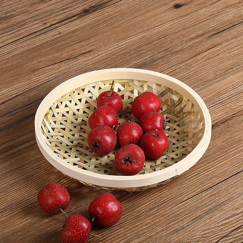 Bamboo Handmade Weaving Wicker Fruit Plates Large Hollow Out Storage Dish For Food Snack Bread Flat Platter Round Tray Rattan
Bamboo Handmade Weaving Wicker Fruit Plates Large Hollow Out Storage Dish For Food Snack Bread Flat Platter Round Tray Rattan