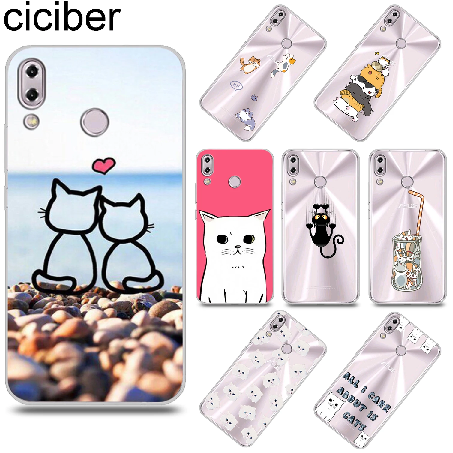 ciciber Funny Cartoon Cat Cover for ASUS Zenfone 5 5Z ZE620KL ZS620KL Soft TPU Phone Cases Fundas for Zenfone 5 Lite 5Q ZC600KL
ciciber Funny Cartoon Cat Cover for ASUS Zenfone 5 5Z ZE620KL ZS620KL Soft TPU Phone Cases Fundas for Zenfone 5 Lite 5Q ZC600KL
