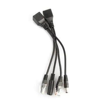 PROMOTION! 2 Cable DIY PoE Power Supply RJ45 Ethernet Passive 50V RJ45 male / female + DC 5.5mm male adapter cable
PROMOTION! 2 Cable DIY PoE Power Supply RJ45 Ethernet Passive 50V RJ45 male / female + DC 5.5mm male adapter cable