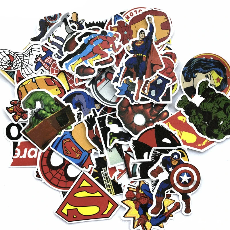 30 PCS Super Hero Waterproof Sticker for Luggage Bicycle Computer Notebook Waterproof Stickers for Handbook
30 PCS Super Hero Waterproof Sticker for Luggage Bicycle Computer Notebook Waterproof Stickers for Handbook