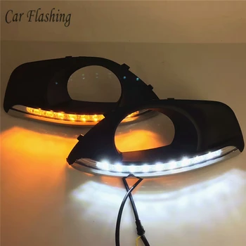 For Hyundai Santa Fe SantaFe 2010 2011 2012 Daytime Running Light DRL LED Fog Lamp Cover With Yellow Turning Signal Functions
For Hyundai Santa Fe SantaFe 2010 2011 2012 Daytime Running Light DRL LED Fog Lamp Cover With Yellow Turning Signal Functions