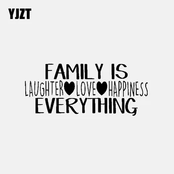 YJZT 14.4CM*6.1CM FAMILY IS LAUGHTER LOVE HAPPINESS EVERYTHING Art Vinyl Decal Car Sticker Black/Silver C3-2155
YJZT 14.4CM*6.1CM FAMILY IS LAUGHTER LOVE HAPPINESS EVERYTHING Art Vinyl Decal Car Sticker Black/Silver C3-2155