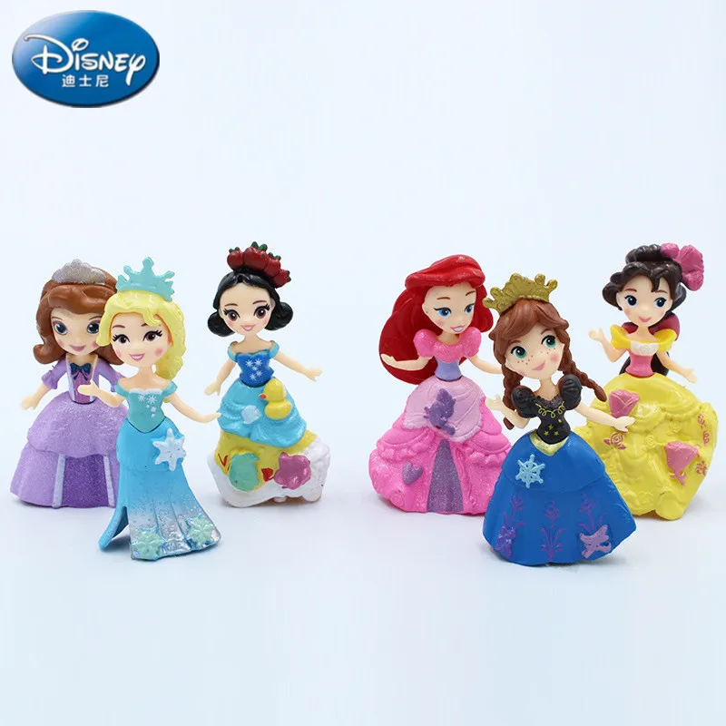 6PCS/Lot disney frozen Margin Snow White Princess doll Model Sofia Ice and Snow Queen Isana Cake Decorative Girl's Girl Toy
6PCS/Lot disney frozen Margin Snow White Princess doll Model Sofia Ice and Snow Queen Isana Cake Decorative Girl's Girl Toy