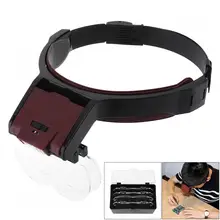 6X 10 Amplification Ratio Interchangeable Lens Headband Eyeglass Magnifier with LED Lights and 4 Lens for Reading Books
6X 10 Amplification Ratio Interchangeable Lens Headband Eyeglass Magnifier with LED Lights and 4 Lens for Reading Books