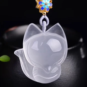 Dropshipping White Natural Crystal Carved Lucky Big Head Fox Pendant Bead Sweater Chain Necklace Female models Fashion Jewelry
Dropshipping White Natural Crystal Carved Lucky Big Head Fox Pendant Bead Sweater Chain Necklace Female models Fashion Jewelry
