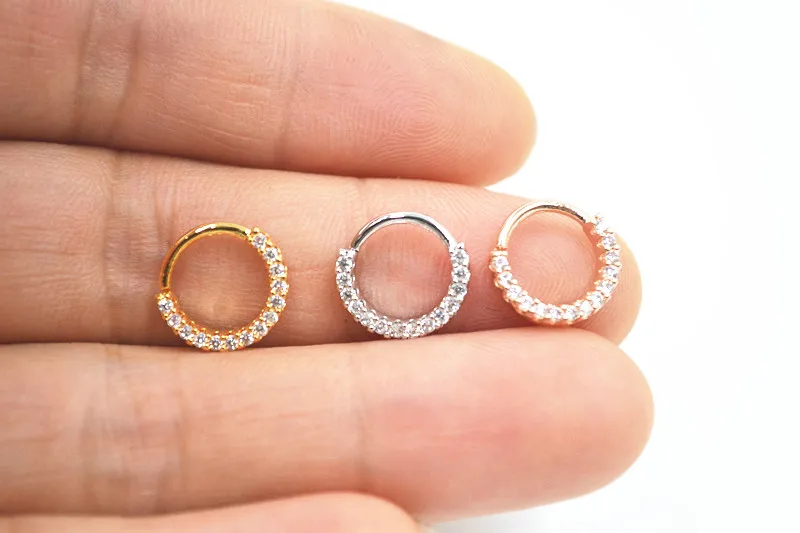 10pcs Body Jewelry Piercing - CZ Shining Lip Labret Ring Ear Helix Bar Lip Piercing Bend Nose Septum Ring 18gx6/8mm Three Colors
10pcs Body Jewelry Piercing - CZ Shining Lip Labret Ring Ear Helix Bar Lip Piercing Bend Nose Septum Ring 18gx6/8mm Three Colors