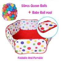 50pcs balls+Outdoor/Indoor Ocean Ball Pool Baby Playpens For Children's Foldable Kids Pit Activity&Gear Toy Fencing 1M 1.2M 1.5M image