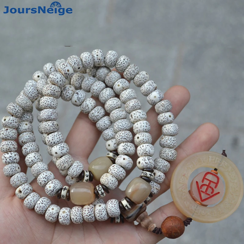 Оптовая продажа натуральные браслеты Бодхи XingYue подвеска в виде когтя из 108 бусин