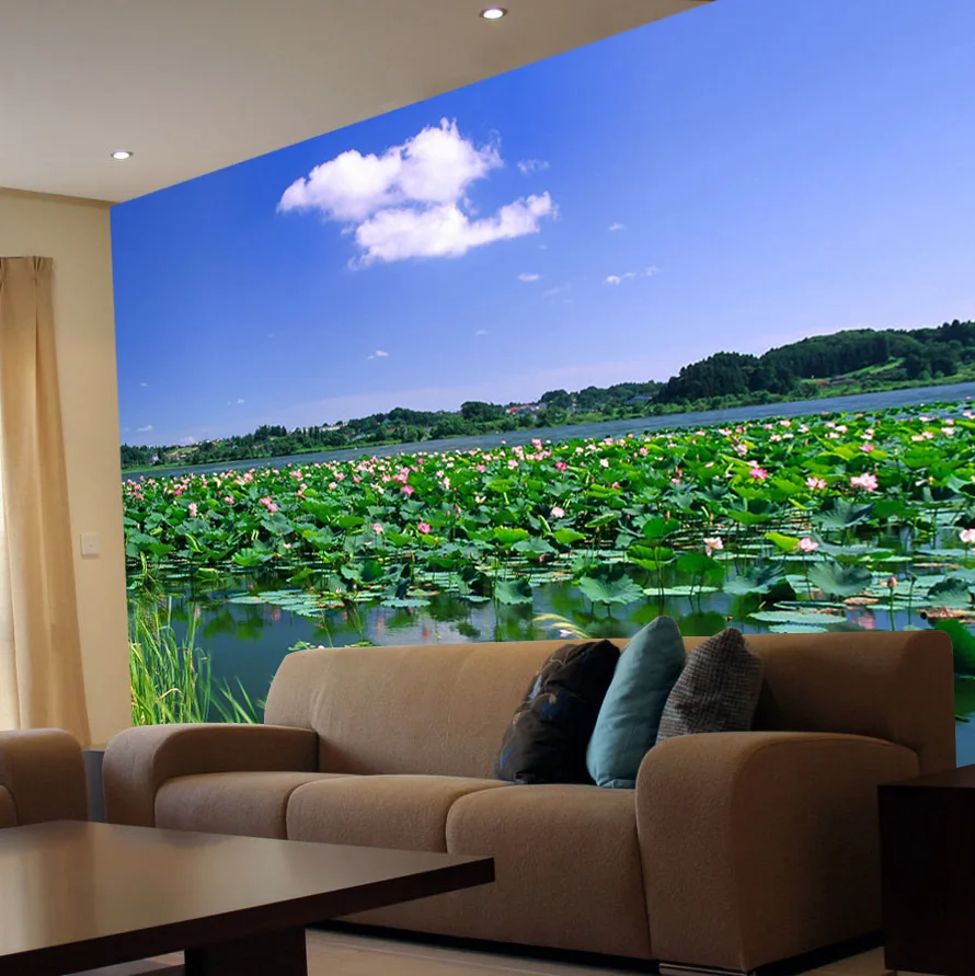 Non-woven wallpaper murals TV backdrop living room bedroom wallpaper simple3d lotus pond papel de parede para quarto wall paper
Non-woven wallpaper murals TV backdrop living room bedroom wallpaper simple3d lotus pond papel de parede para quarto wall paper