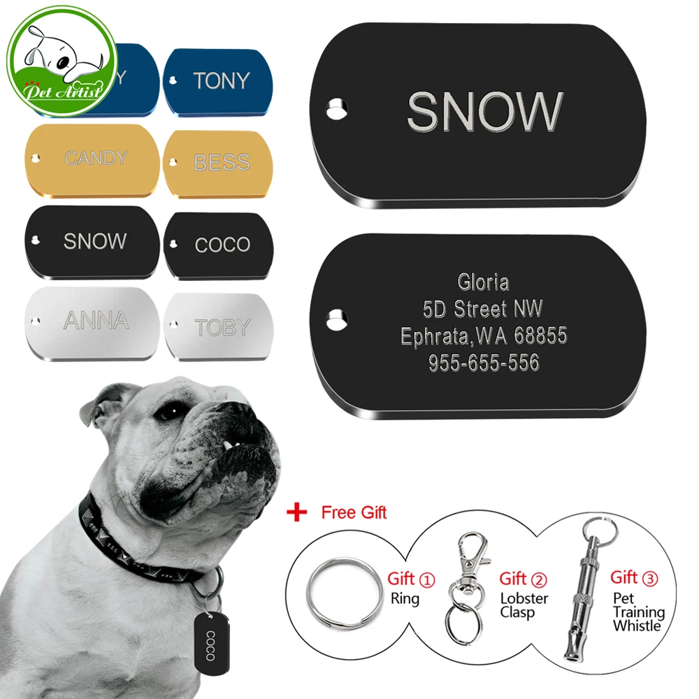 Custom Dog Tags Personalized Military Tags Engraved Pet Name Phone Number ID Tags Free Engraving 4 Colors
Custom Dog Tags Personalized Military Tags Engraved Pet Name Phone Number ID Tags Free Engraving 4 Colors