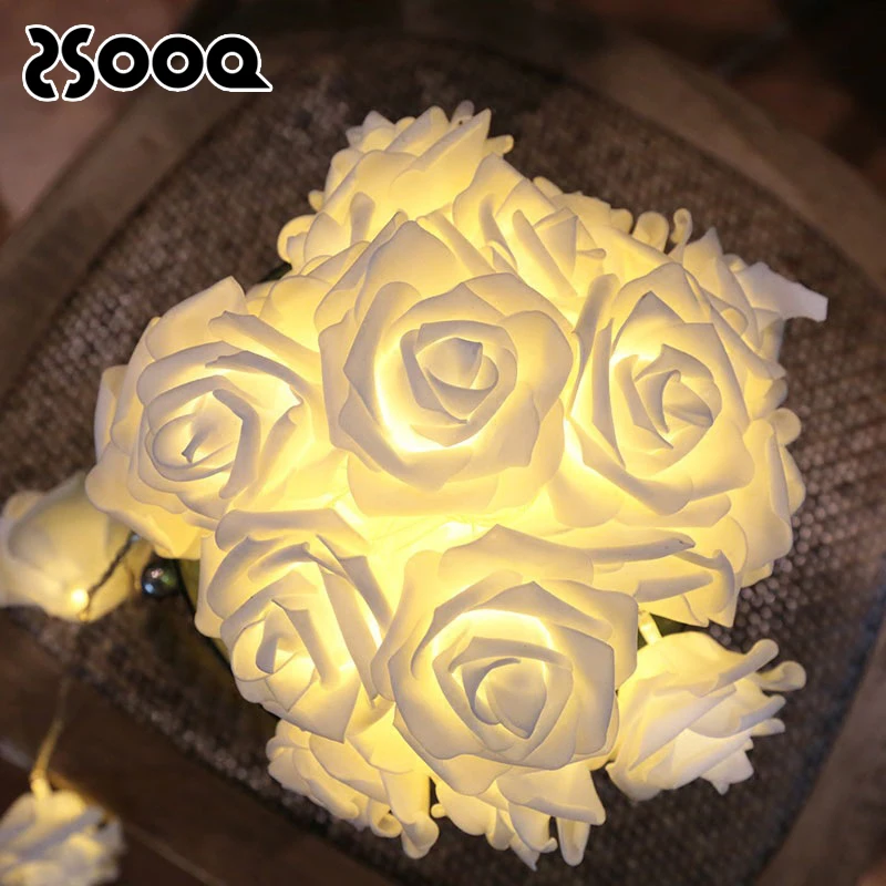 20/40Leds Rose Flower Festoon Garland Led String Copper Wire AA Battery Operated Light Chain For Valentine's Day Decor LSL046
20/40Leds Rose Flower Festoon Garland Led String Copper Wire AA Battery Operated Light Chain For Valentine's Day Decor LSL046