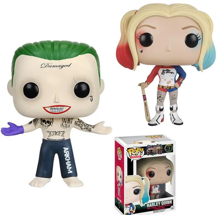 Funko POP Anime Suicide Squad Joker Harley Quinn Collection Model Figure Boy Movie Toys Birthday Christmas Gift
Funko POP Anime Suicide Squad Joker Harley Quinn Collection Model Figure Boy Movie Toys Birthday Christmas Gift