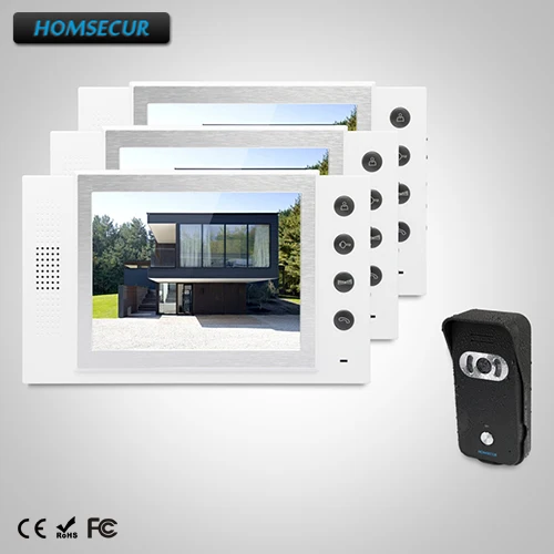 HOMSECUR 8" Wired Video&Audio Smart Doorbell+One Button Unlock for Apartment TC021-B + TM801-W
HOMSECUR 8" Wired Video&Audio Smart Doorbell+One Button Unlock for Apartment TC021-B + TM801-W