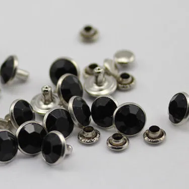 New 100 Sets 7MM Black Acrylic Crystals Rhinestone Rivets Rapid Silver Nailhead Spots Studs Fit for DIY Making Shipping Free
New 100 Sets 7MM Black Acrylic Crystals Rhinestone Rivets Rapid Silver Nailhead Spots Studs Fit for DIY Making Shipping Free
