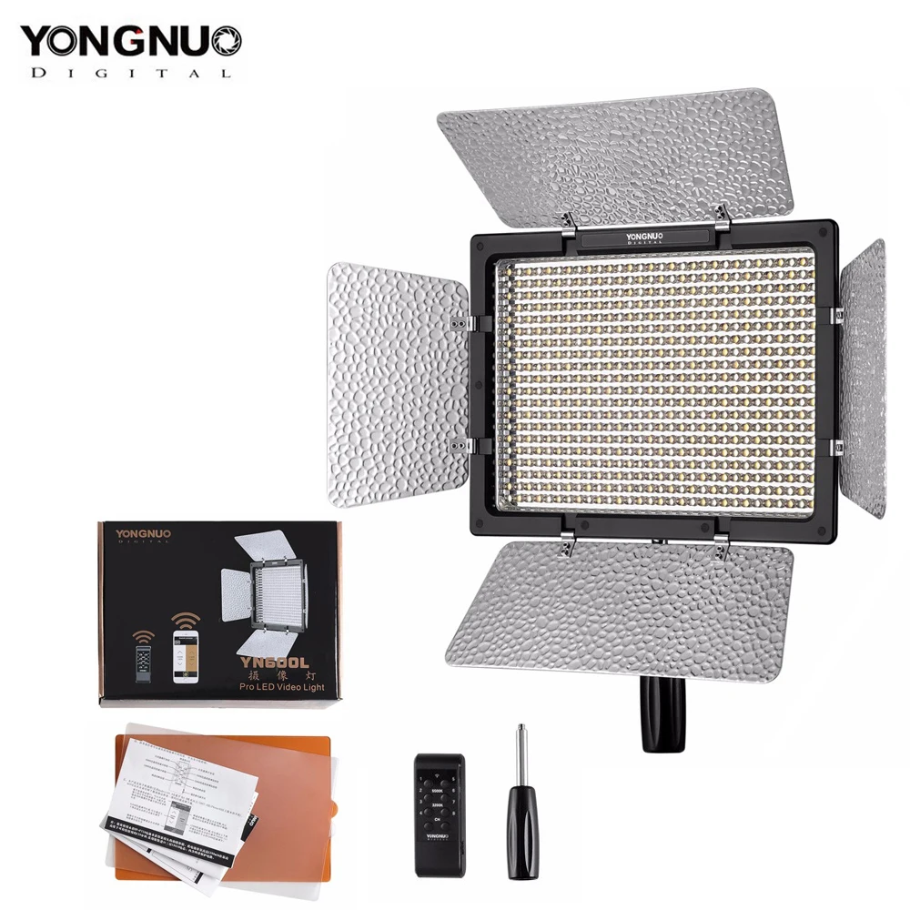 YONGNUO YN600L YN600 LED Video Light Panel with Adjustable Color Temperature 3200K-5500K photographic studio lighting
YONGNUO YN600L YN600 LED Video Light Panel with Adjustable Color Temperature 3200K-5500K photographic studio lighting