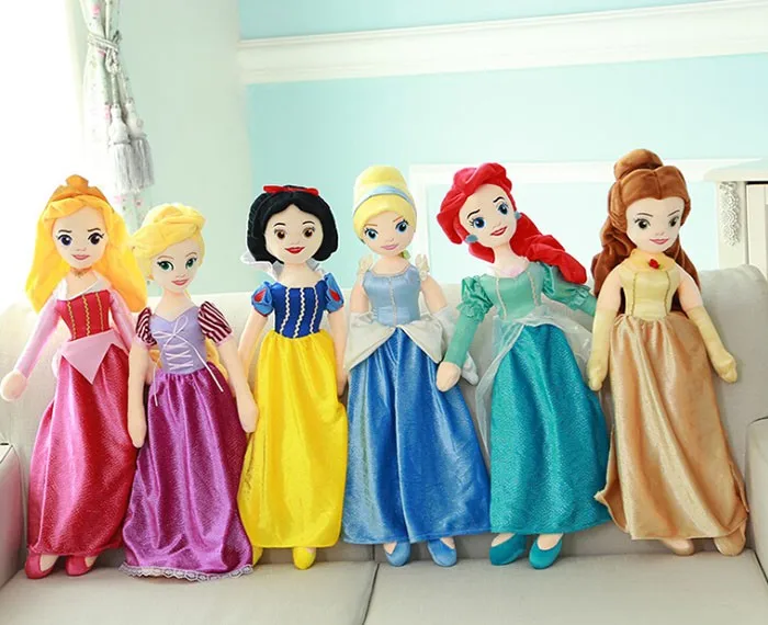 65cm cosplay Soft Plush Stuffed Princess Rapunzel Snow White Ariel Belle Cinderella Princess dolls for kids Gifts
65cm cosplay Soft Plush Stuffed Princess Rapunzel Snow White Ariel Belle Cinderella Princess dolls for kids Gifts