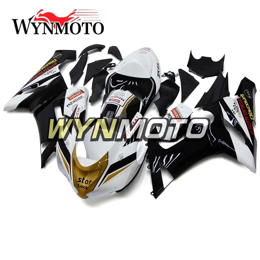 Complete ABS Injection Fairings For Kawasaki ZX-6R ZX6R 636 2005 2006 Motorbike Fairing Kits Black White Body Frames
Complete ABS Injection Fairings For Kawasaki ZX-6R ZX6R 636 2005 2006 Motorbike Fairing Kits Black White Body Frames