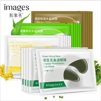 Eye Mask Crystal Collagen Moisturizing Eye Face T Facial Mask Dark Circle Eye Bag Anti-Aging Wrinkle Firming Skin Care