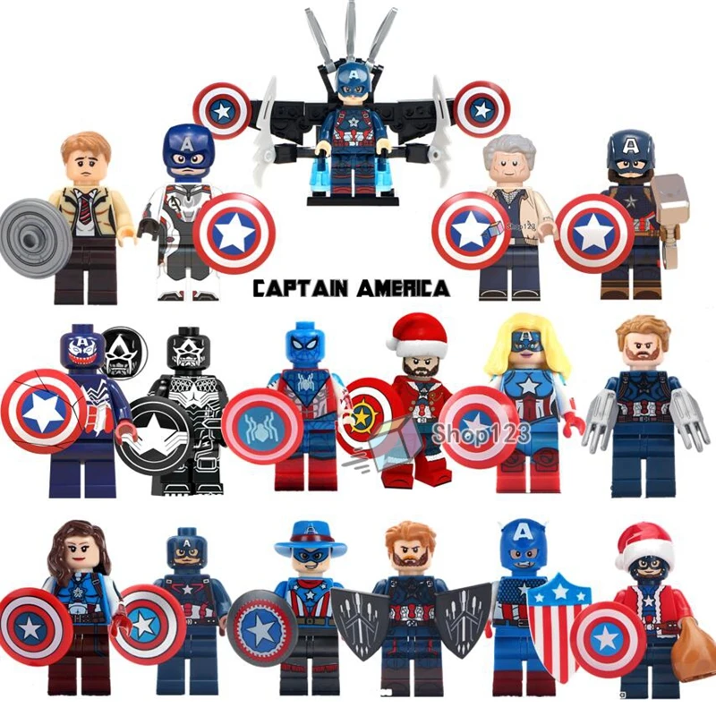 Captain America Cival War Shield Hammer Captain Marvel Super Heroes Bucky Building Blocks Toys for Kids
Captain America Cival War Shield Hammer Captain Marvel Super Heroes Bucky Building Blocks Toys for Kids
