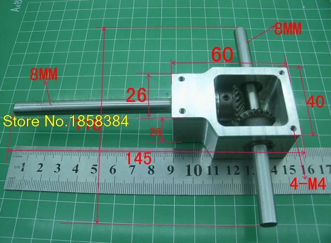 90 degree reversing angle for spiral bevel gear box Small reduction ratio 1:1 --Shaft D: 8MM
90 degree reversing angle for spiral bevel gear box Small reduction ratio 1:1 --Shaft D: 8MM