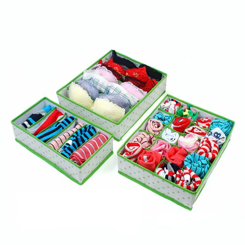 3PCS / SET Foldable Underwear Organizer Bra Tie Scarf Clothes Storage Box Storage Box Wardrobe Cabinet Drawer Separation Case
3PCS / SET Foldable Underwear Organizer Bra Tie Scarf Clothes Storage Box Storage Box Wardrobe Cabinet Drawer Separation Case