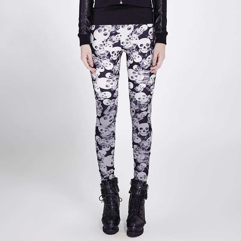 Gothic Women Skull Pattern Leggings Colorful Stretch Leggings for Women Steam Punk Skinny Pants
Gothic Women Skull Pattern Leggings Colorful Stretch Leggings for Women Steam Punk Skinny Pants