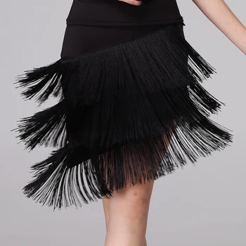 Women Fringe Latin Dance Skirt Red Black Professional Sumba Latin Three Layer Tassel Skirt Ballroom Cha Cha Tango Dance Dress 39
Women Fringe Latin Dance Skirt Red Black Professional Sumba Latin Three Layer Tassel Skirt Ballroom Cha Cha Tango Dance Dress 39
