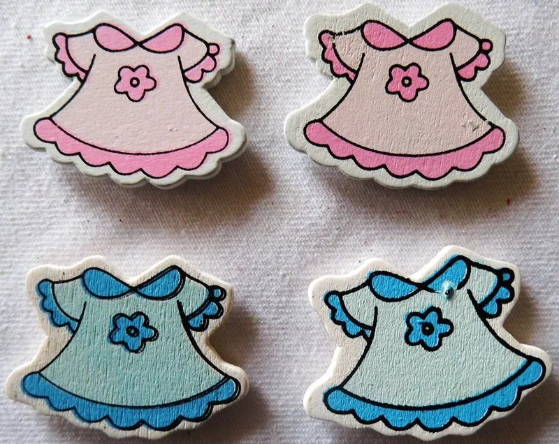 10 шт./лот деревянные наклейки на юбку для девочек декоративные детского сада