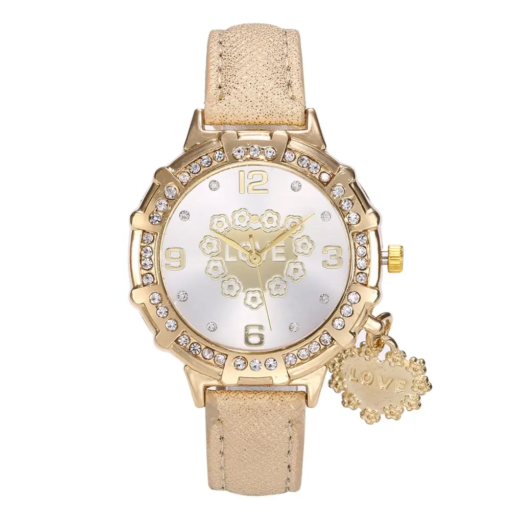 Women Wristwatch Luxury Lady Quartz Watch Round Dial Zircon Decor Love Pendant Elegant Fashion Personalized Female Watch V332
Women Wristwatch Luxury Lady Quartz Watch Round Dial Zircon Decor Love Pendant Elegant Fashion Personalized Female Watch V332