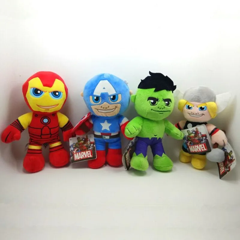 Super Hero Plush Toys Hulk Captain America Iron Man Thor Stuffed Plush Toys Soft Dolls Gift For Children
Super Hero Plush Toys Hulk Captain America Iron Man Thor Stuffed Plush Toys Soft Dolls Gift For Children